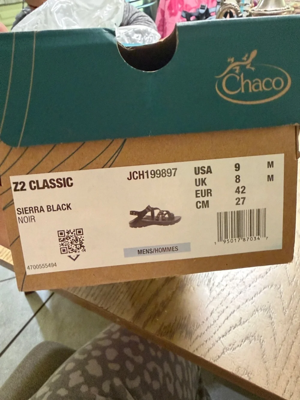 Chaco Men's Z2 Classic Sandals Sierra Black
